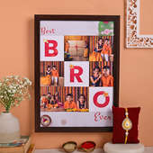 Send Custom Bro Frame With Vibrant Rakhi in India - Full items view