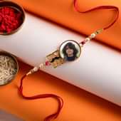 Bro Mustache Rakhi with photo - A Customised Rakhi