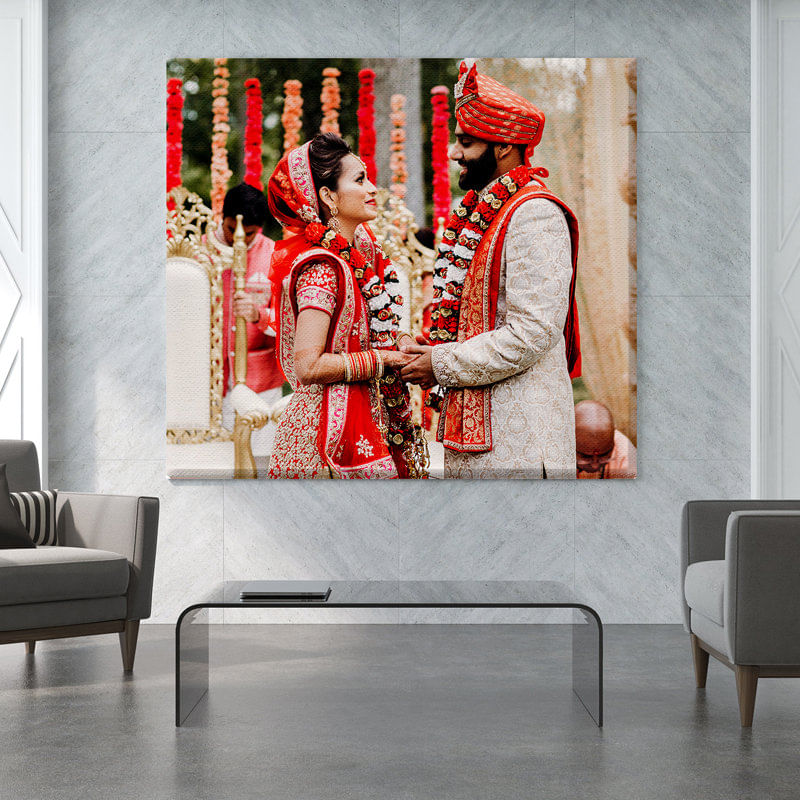 Custom Canvas Print - Best Personalised Anniversary Gift