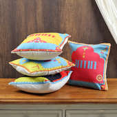 Set of 4 Diwali cushions