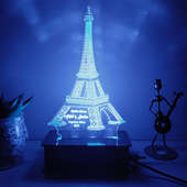Custom Eiffel Tower Led Lamp
