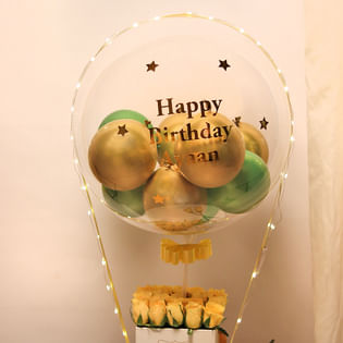 Custom Floral Balloon Box