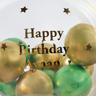 Chrome and Bubble Balloons bouquet