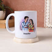 Custom Handpainted Couple Mug