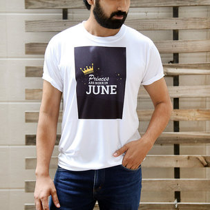Custom June B Day Prince T-Shirt - Birthday gift for husband