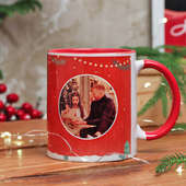 Front View of Custom Merry Christmas Mug
