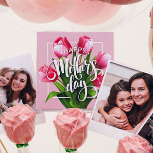 Zoom View of Custom Mother Balloon Bouquet