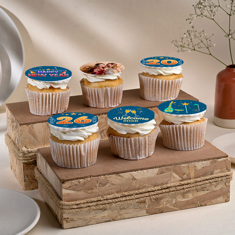 Custom New Year Cupcake Set