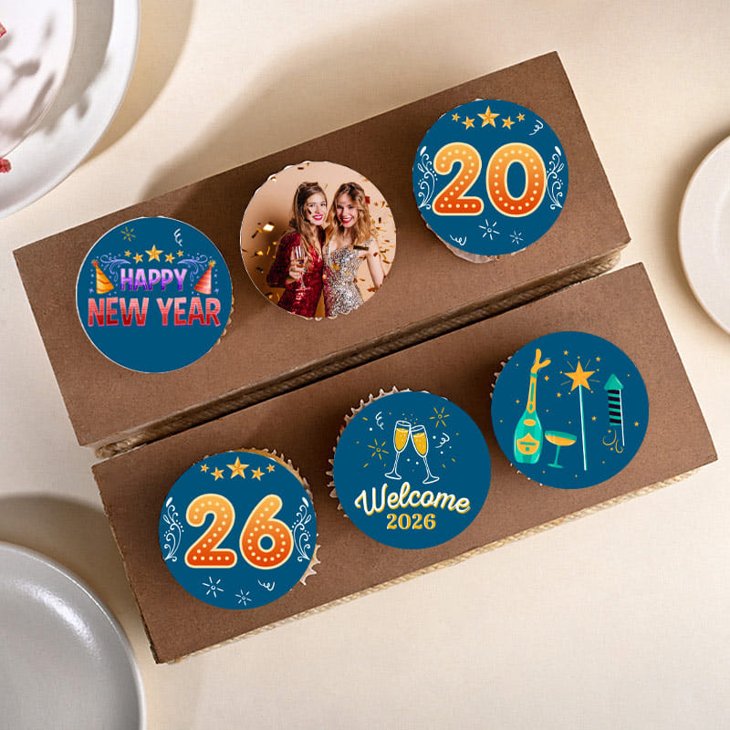 Custom New Year Cupcake Set