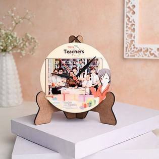 Custom Teachers Day Table Clock