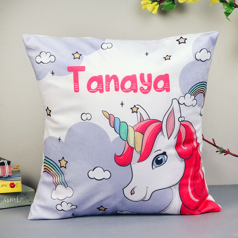 Send Custom Unicorn Cushion Gift Online, Rs.449 | FlowerAura Send Custom Unicorn Cushion Gift Online, Rs.449 | FlowerAura