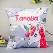 Personalised Unicorn Printed Cushion