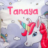 Custom Unicorn Personalised Cushion