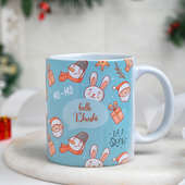 Side View of Cutomised Mugs for Christmas