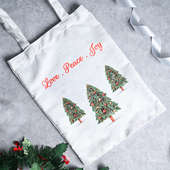 Xmas Theme Tote Bags For Christmas