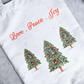 Zoomed View of Xmas Theme Tote Bags For Christmas