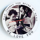 Personalised Wall Clock for Dad