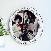 Personalised Wall Clock for Dad