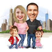 Customised Fathers Day Caricature