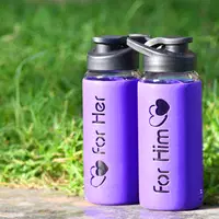 Send Glass Bottle With Name Sleeve 550 ml Gift Online, Rs.910 | FlowerAura