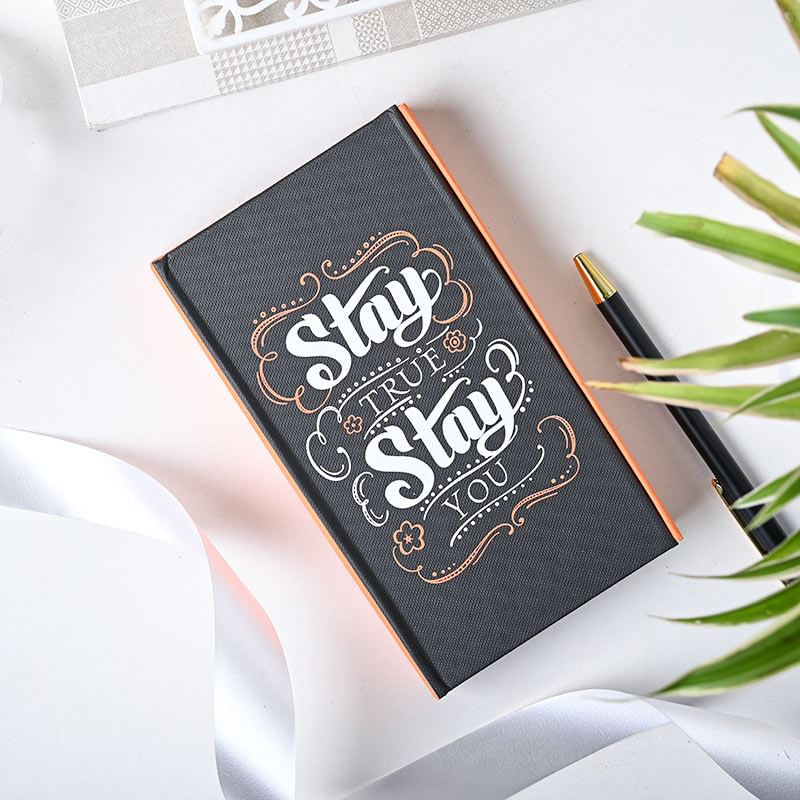 Customised Hardbound Notebook N Pen For Valentine