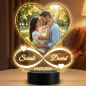 Customised Illuminated Heart Led Lamp