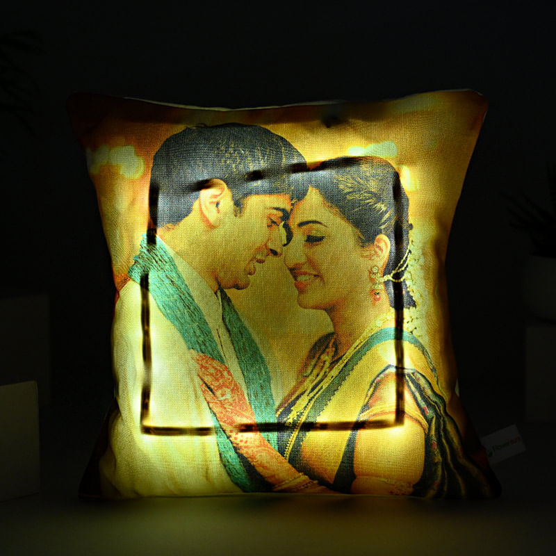 Radiant Memories Personalised LED Cushion