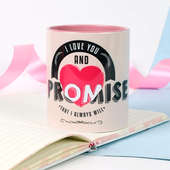 Customised Promise Mug - Promise day Gifts