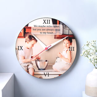 Personalized Photo Wall Clock