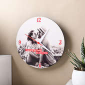 Wall Clock with Photo Frame