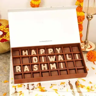 Personalised Happy Diwali Choco Box