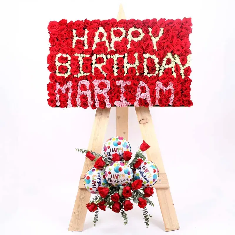 Personalised Blossoms Birthday Stand