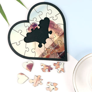 Customized Heart Puzzle Gift