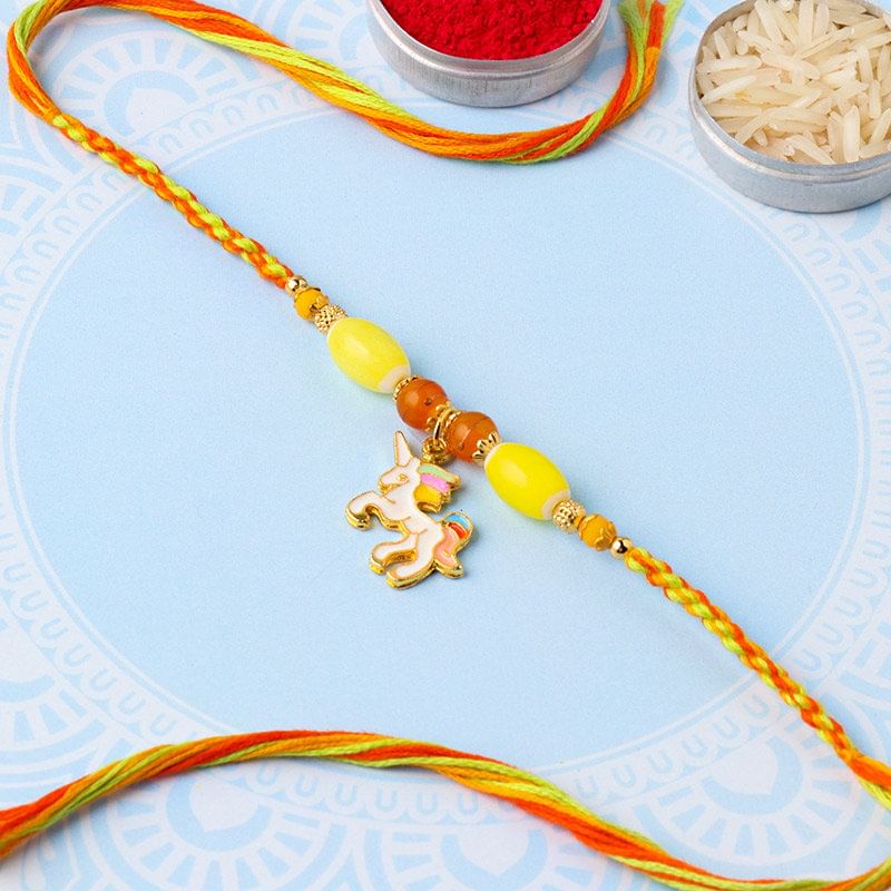 Colourful Unicorn kids rakhi