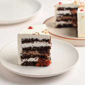 Black Forest Mini Cake Online - Sliced View of Cake