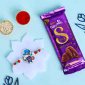 Cute Captain America Kids Rakhi N Chocolate Duo