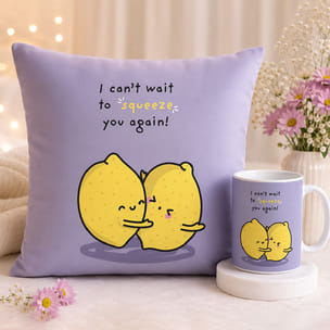 Cute Cushion & Mug Gift Combo
