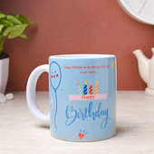 Cute Custom Bday Mug - personalised ceramic mug back