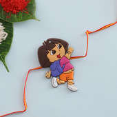 Cute Explorer Dora Kids Rakhi-UK