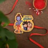 Cute Krishna Custom Rakhi - One Cute Krishna Personalised Rakhi