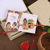 Send One Cute Krishna Personalised Rakhi Online in India