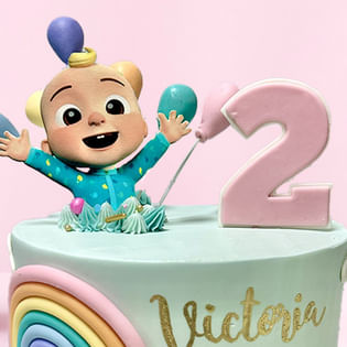 Cocomelon Number 2 Theme Cake