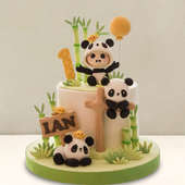 Cute N Playful Panda Theme Cake
