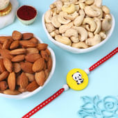 Cute Panda Rakhi With Dry Fruits