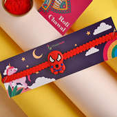 Send Cute Spiderman Rakhi for Kids Online - Superhero Rakhi