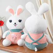 Cute White Bunny Soft Toy Duo