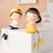 Valentines Day Special Cute Yellow Couple Showpiece Gift Online