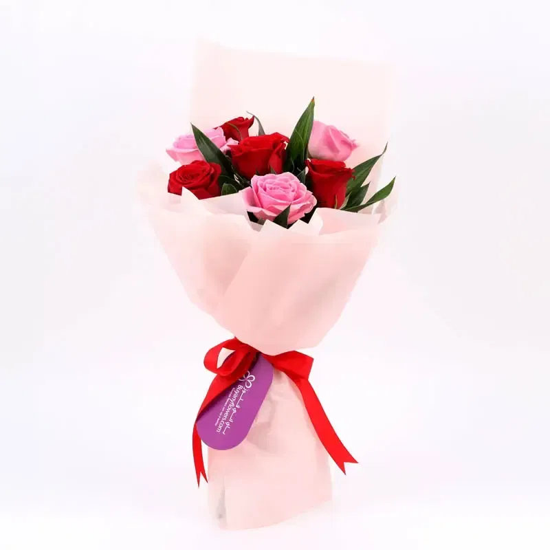 Red N Pink Rose Bouquet