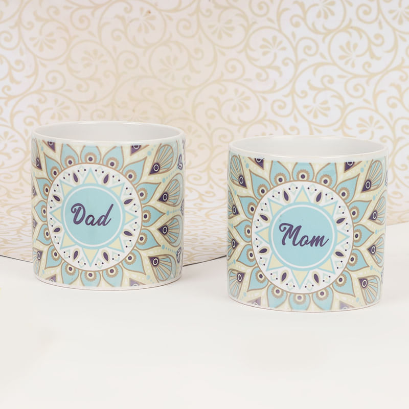 Dad Mom Tea Cups