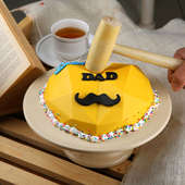 Moustache Dad Cake